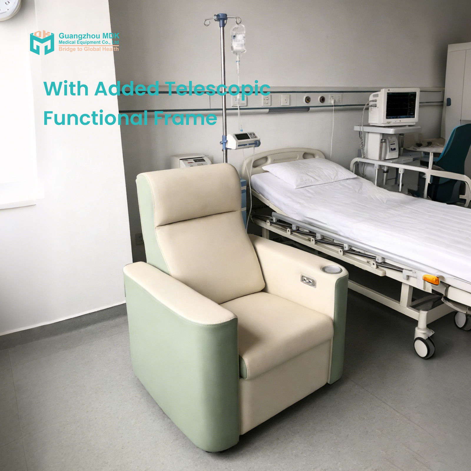Iv Infusion Pole - Elektryczne krzesło dializacyjne z teleskopowym stojakiem