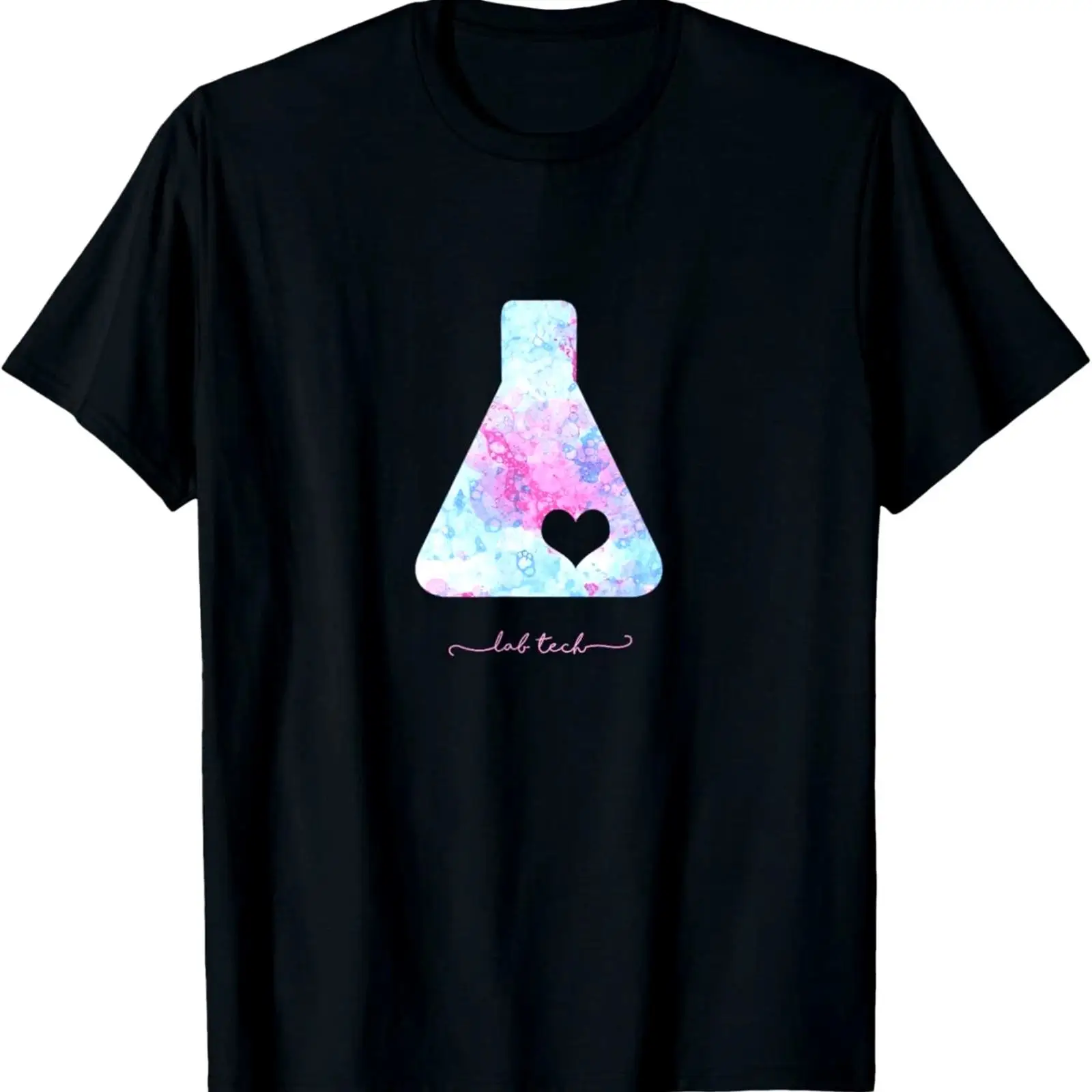 Medical Lab Gifts - Koszulka z motywem zlewki z sercem,
