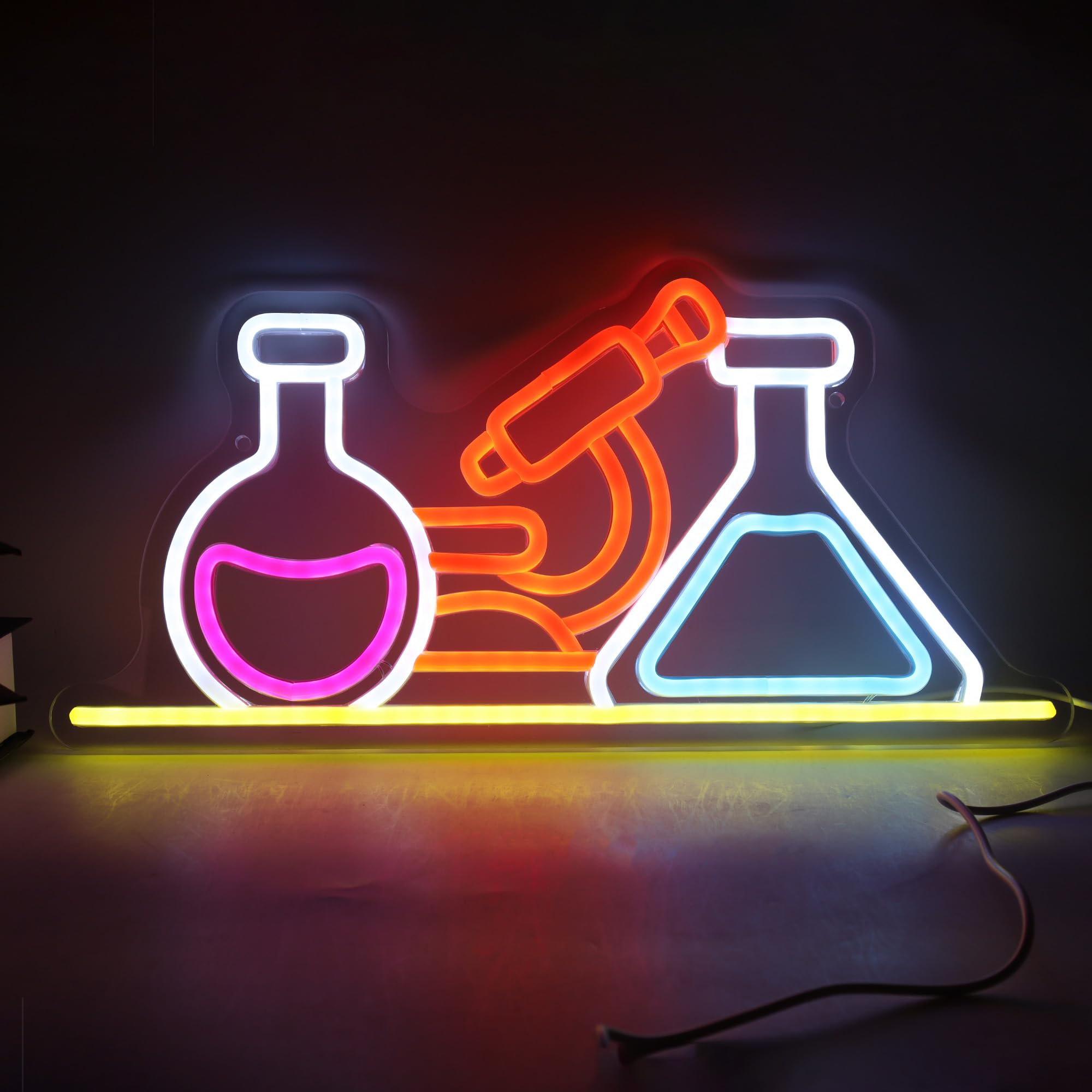 Medical Lab Gifts - Neonowe dekoracje laboratoryjne do chemii, LED-owe