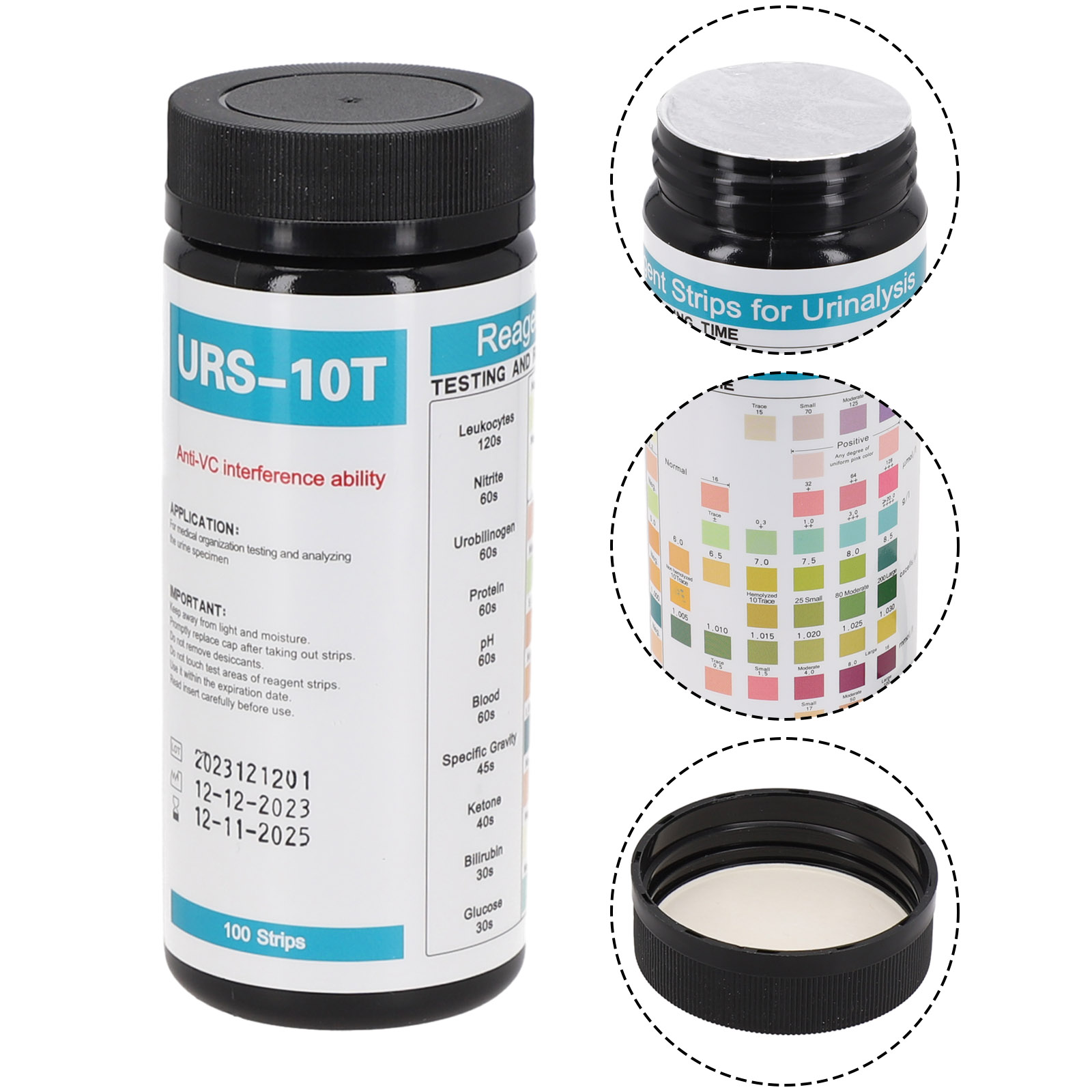 100 pasków URS-10T Paski do an – Urinalysis Reagent Strip recenzja i cena